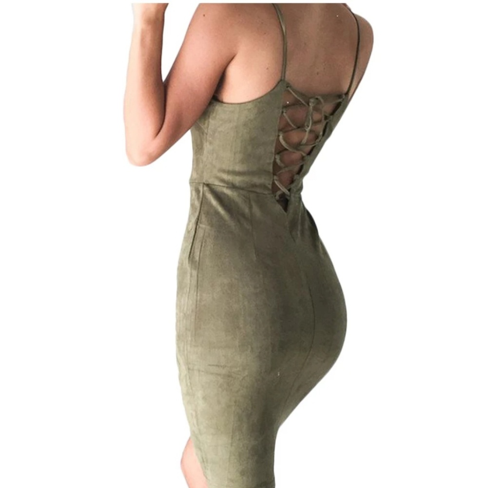Green Suede Dress